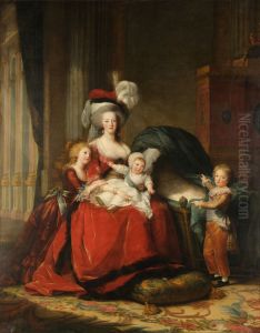 Marie-Antoinette 1755-93 and her Children, 1787