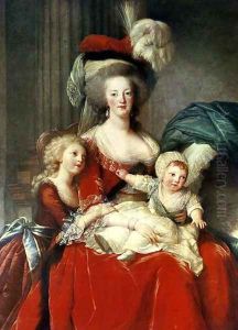Marie-Antoinette 1755-93 and her Four Children, 1787