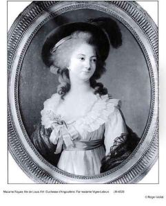 Portrait of Marie-Therese-Charlotte of France 1778-1851 Madame Royale, Duchesse dAngouleme