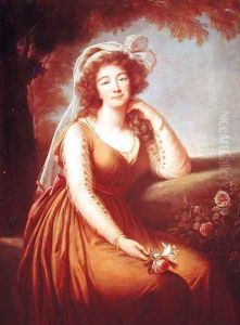 Comtesse du Barry 1743-93 Holding a Rose