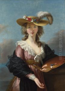 Self-Portrait in a Straw Hat (after 1782)
