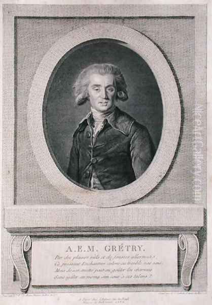 Andre Ernest Modeste Gretry 1741-1813 engraved by Louis Jacques Cathelin 1738-1804 1786 - view 1