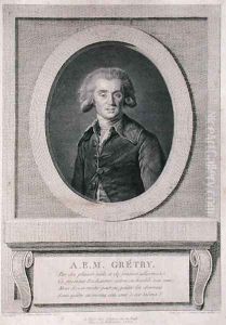 Andre Ernest Modeste Gretry 1741-1813 engraved by Louis Jacques Cathelin 1738-1804 1786