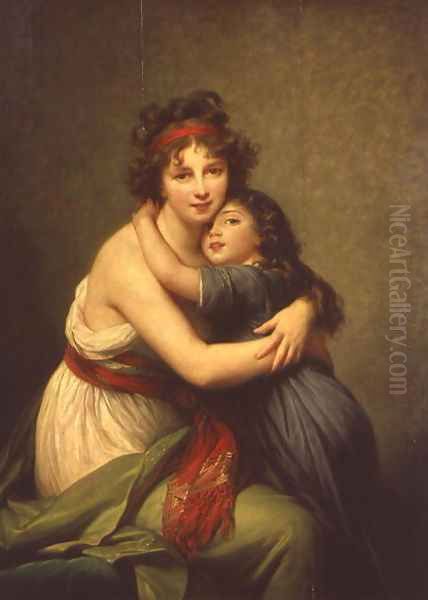 Madame Vigee-Lebrun and her Daughter, Jeanne-Lucie-Louise 1780-1819 1789 2 - view 1