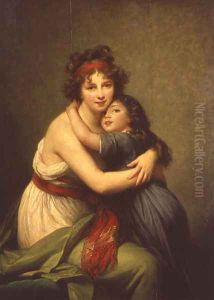 Madame Vigee-Lebrun and her Daughter, Jeanne-Lucie-Louise 1780-1819 1789 2
