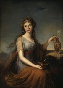 Portrait of Anna Pitt as Hebe by Elisabeth Vigee-Lebrun