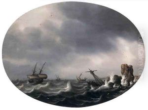 Stormy Sea by Simon De Vlieger