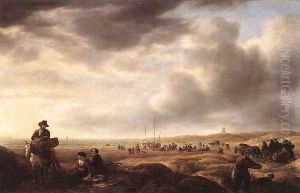 Beach near Scheveningen with Fish-Sellers c. 1643