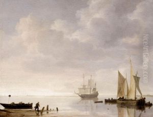 Coastal Scene by Simon De Vlieger