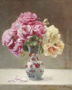 Roses in an Oriental vase Roses in an Oriental vase