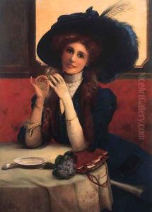 In the cafe