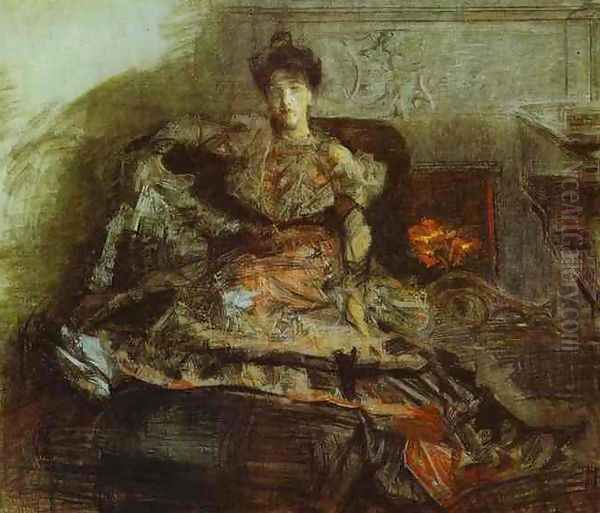 After the Concert. Portrait of Nadezhda Zabela-Vrubel. 1905 - view 1