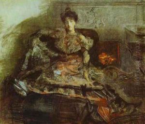 After the Concert. Portrait of Nadezhda Zabela-Vrubel. 1905 by Mikhail Aleksandrovich Vrubel