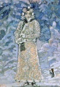 The Snow Maiden, a sketch for the Opera, 1890s by Mikhail Aleksandrovich Vrubel