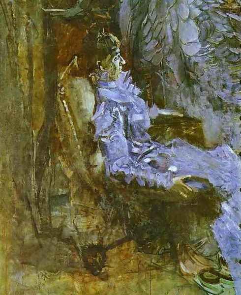 Lady in a Violet Dress (Portrait of Nadezhda Zabela-Vrubel, the Artist's Wife). Unfinished, 1901 - view 1