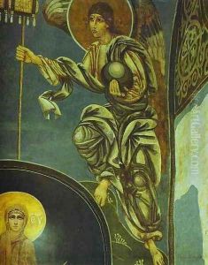 Angel with Labara (2), 1884 by Mikhail Aleksandrovich Vrubel