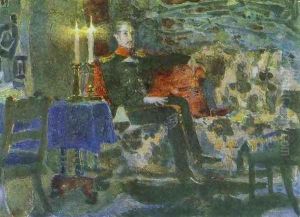 Portrait of an Officer (Pechorin on a Sofa), 1889
