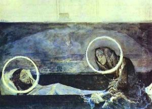 Pieta, 1887 2 by Mikhail Aleksandrovich Vrubel