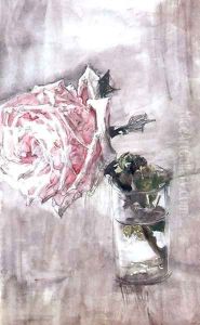 The Rose by Mikhail Aleksandrovich Vrubel