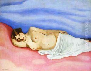 Nude in Bed by Felix Edouard Vallotton