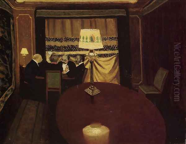The Poker Game by Felix Edouard Vallotton