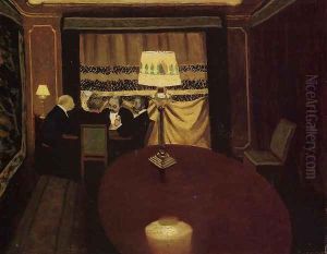 The Poker Game by Felix Edouard Vallotton