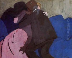 The Kiss by Felix Edouard Vallotton