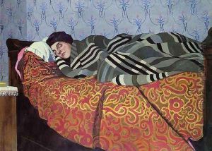 Sleeping Woman by Felix Edouard Vallotton