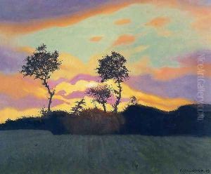 Landscape at Sunset by Felix Edouard Vallotton