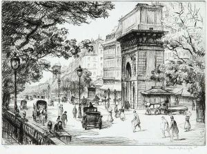 Boulevard St. Denis, Paris by Frank Milton Armington