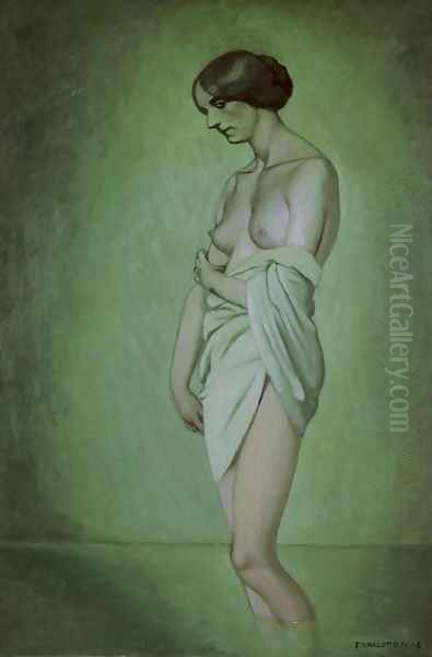 Baigneuse de profil, effet vert et rose, 1918 - view 1