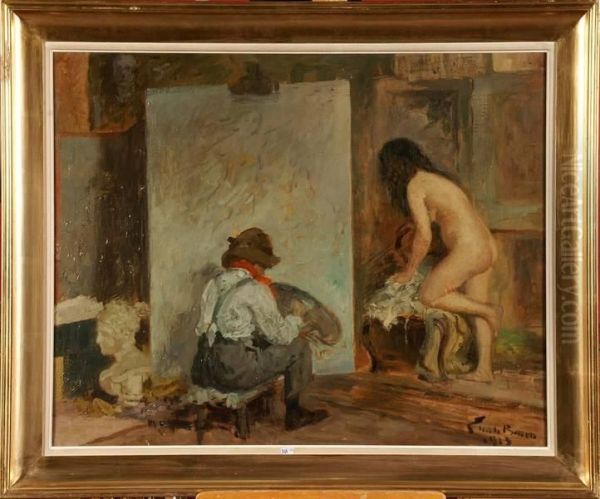 Le Modele Nu Dans L'atelier Du Peintre - view 1