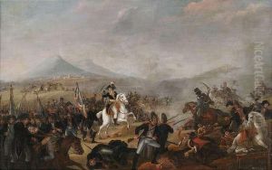 Napoleon In The Battle Of Marengo. by Jean Simon Berthelemy