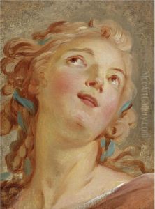 Head Of A Young Woman Looking Up Head Of A Young Woman Looking Up