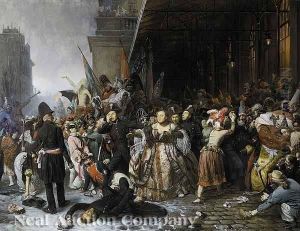 A Carnivalscene by Francois-Auguste Biard