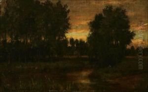 Landscape Scene by Hiram Reynolds Bloomer