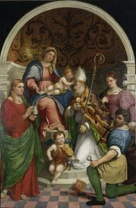 Sacred Conversation by Paris Bordone