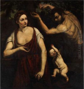 Venus Und Mars Mit Cupido