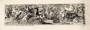 Baccanale Con Giochi Di Putti by Pierre Brebiette