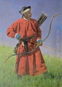 Bokharan Soldier (Sarbaz), 1873 by Vasili Vasilyevich Vereshchagin