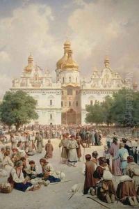 The Great Church of Kievo-Pecherskaya Lavra in Kiev, 1905 by Vasili Vasilyevich Vereshchagin