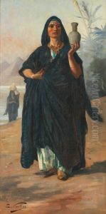 Fellaha A La Gargoulette by Edouard Castres