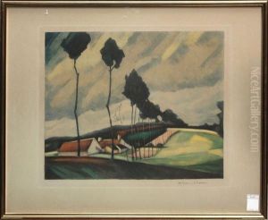 Framed Aquatint And Etching