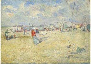 La Plage De La Panne, 1912.