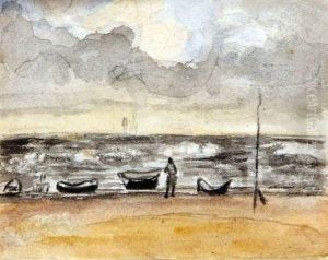 Boats At Aldeburgh by Thomas Gainsborough