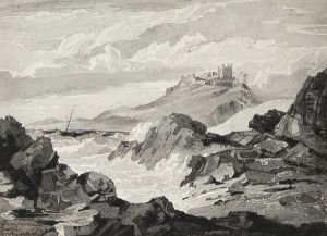 Bamborough Castle by Joshua Cristall