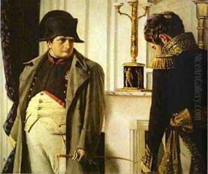 Napoleon And Marshal Loriston (Peace At All Costs) 1899-1900 by Vasili Vasilyevich Vereshchagin