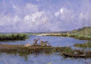 Riverbank In Summer by Eugene Damas