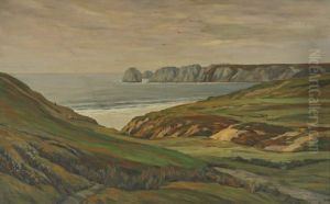 Paysage En Bord De Mer by Andre Dauchez