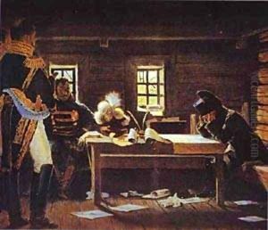 At Gorodnia Breakthrough Or Withdraw 1887-1895 by Vasili Vasilyevich Vereshchagin